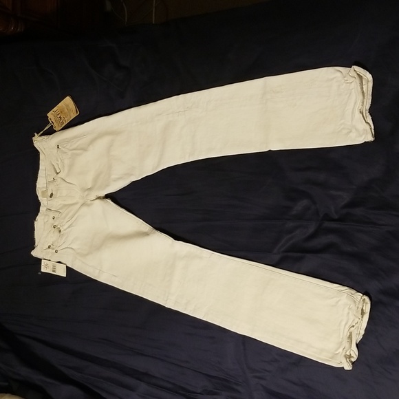 Ralph Lauren Slim Fit NWT White RRL 27x34 Vintage Distressed - Picture 7 of 17